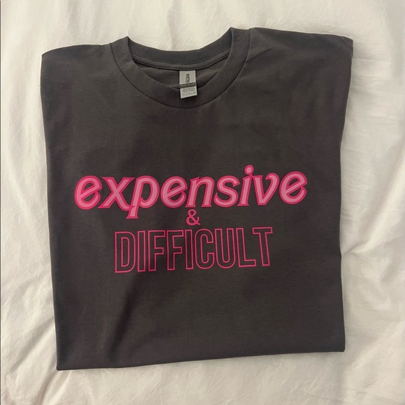 Barbie Print Charcoal Shirt- NEVER WORN - Picture 2 of 3